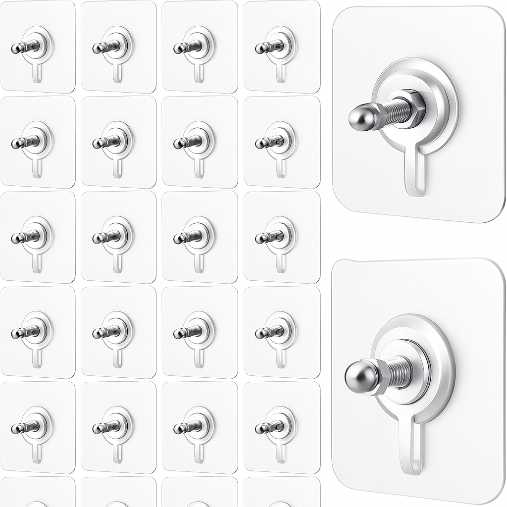 Homevera™ Adhesive Screw Wall Hooks