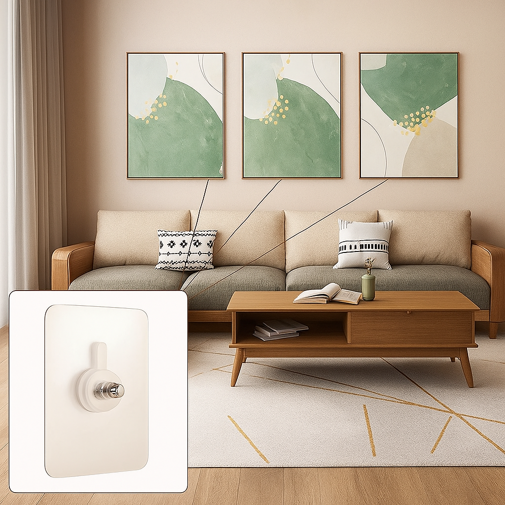 Homevera™ Adhesive Screw Wall Hooks
