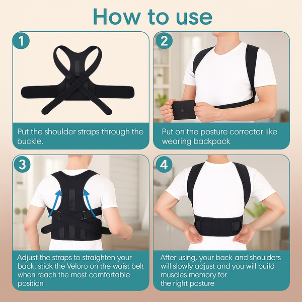 Homevera™ Posture Corrector Shoulder Belt